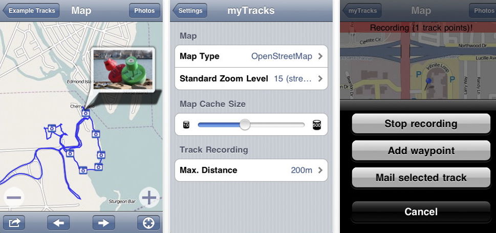 myTracks für iOS