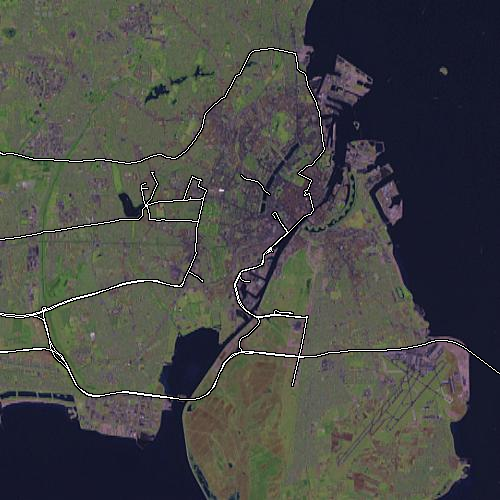 Copenhagen from OSM.Planet april 2006 dump