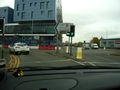 Traffic island at a Junction. Without tactile paving, but has a lowered kerb.