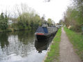 Grand Union Canal ve Velké Británii.