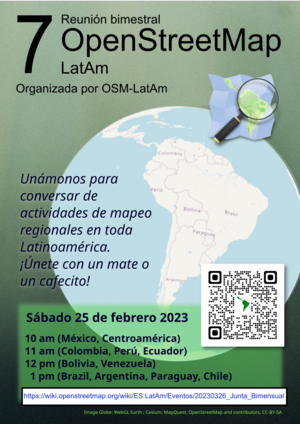 Cartel OSM LatAm séptima reunión bimensual