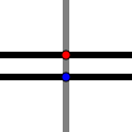 Crossing - segregated road