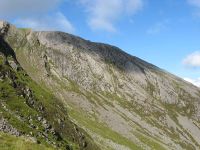 Scree under slabs