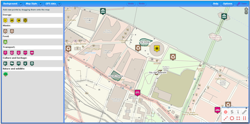 Customised version of P2 for sustainable mapping