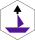 Belgium walkingroutes hexpurpleboat.svg