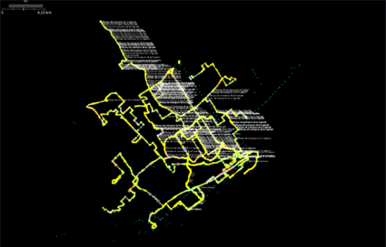 Existing RTC network downloaded into JOSM