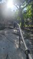 Handrails on a Korean hiking trail