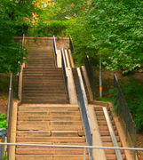 highway=steps ramp=yes wheelchair=no ramp:stroller=yes ramp:bicycle=yes