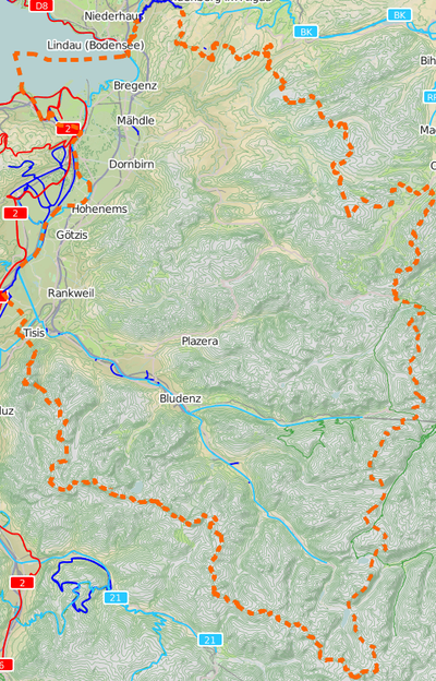 Screenshot JOSM mit OpenCycleMap