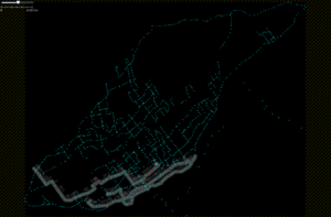 The generated XML file imported into JOSM