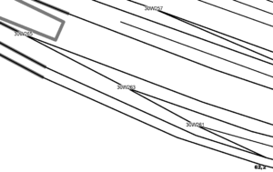 switches and their numbers rendered by OpenRailwayMap