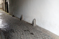 Guard stones protecting the wall of Chapel Lane in Kilkenny