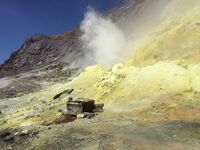 A fumarole on Whakaari / White Island, New Zealand