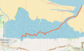 Cabbage Creek (orange line)